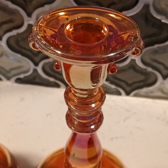 Set of 2 beautiful vintage candle holder - Picture 3 of 9